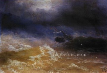 海の嵐 1899 海景 イワン・アイヴァゾフスキー Oil Paintings